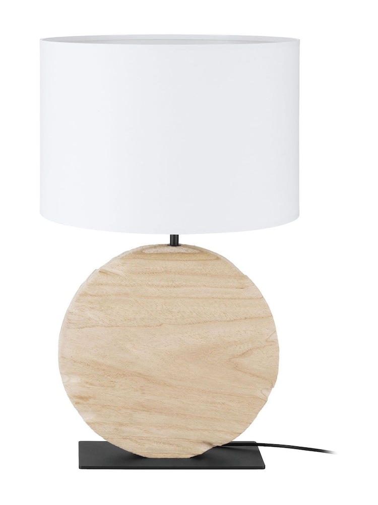 Eglo Black Brown Contessore Sleek Fabric Boho Table Lamp - Image 2 of 4