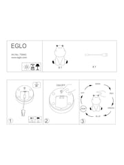 Eglo Blue Kids Castellino Fox Night Light Table Lamp - Image 5 of 5