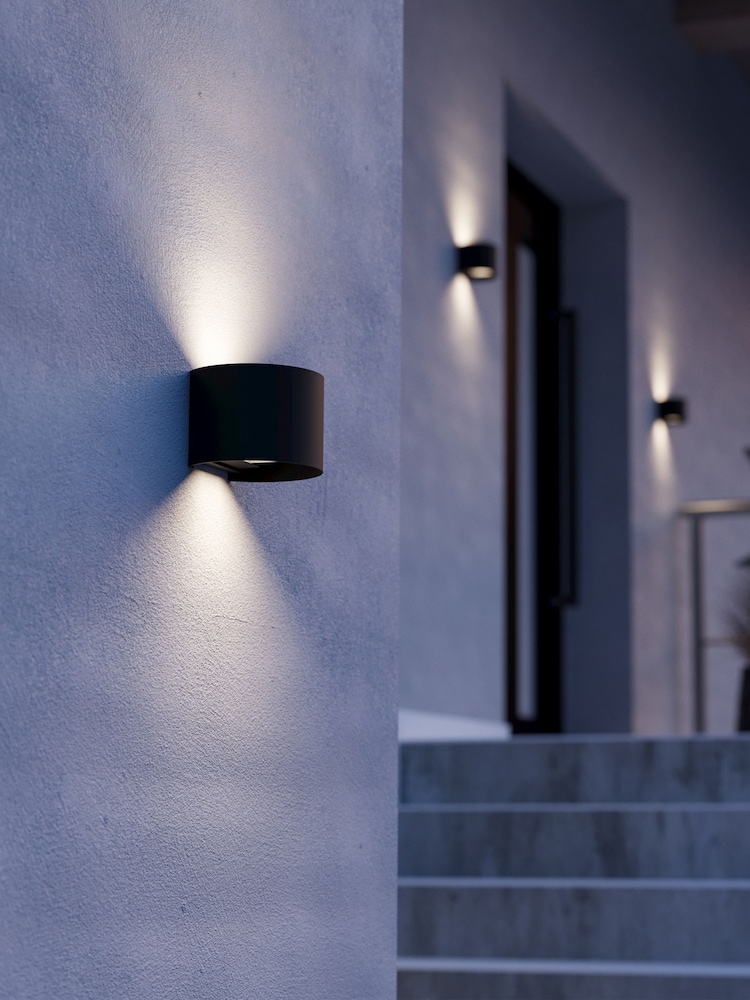 Eglo Black CALPINO 3 Outdoor Wall Light - Image 1 of 4