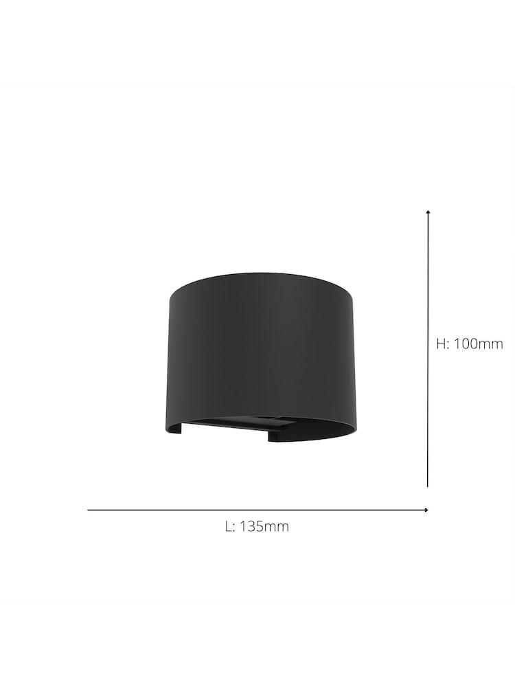 Eglo Black CALPINO 3 Outdoor Wall Light - Image 4 of 4