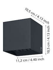 Eglo Black CALPINO 2 Outdoor Wall Light - Image 4 of 5