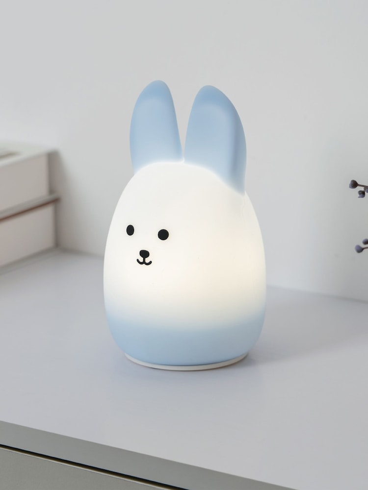 Eglo Pastel Light Blue Kids Castellino Rabbit Night Light Table Lamp - Image 1 of 5
