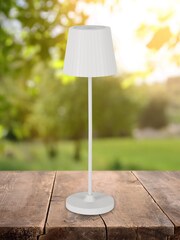 Eglo White CABOZO LED Portable Outdoor Table Lamp - Image 1 of 5
