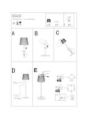 Eglo White CABOZO LED Portable Outdoor Table Lamp - Image 5 of 5