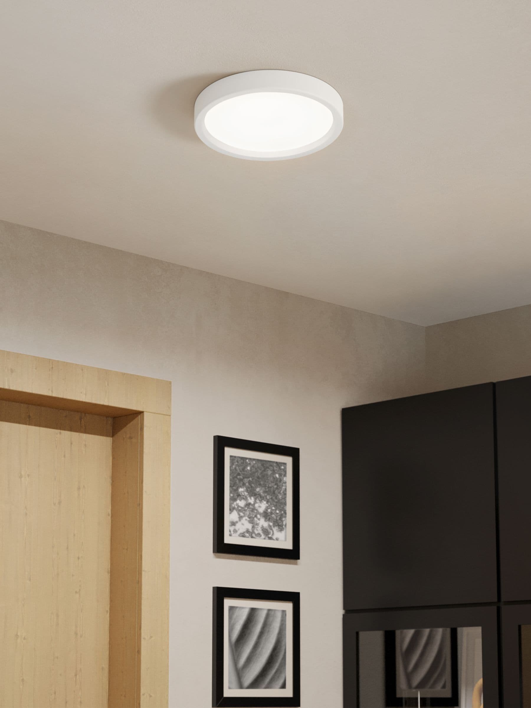 Eglo Unisex White Basic Idun-E Plastic Led Flush Ceiling Light - Image 3