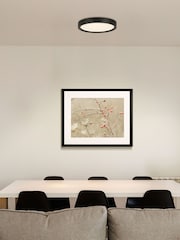 Eglo Black IDUM-E LED Ceiling Light - Image 1 of 2