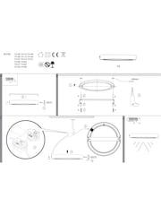 Eglo Black IDUN-E LED Ceiling Light - Image 5 of 5