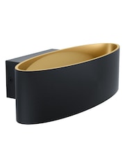 Eglo Black Gold Maccacari Led Wall Light - Image 2 of 5