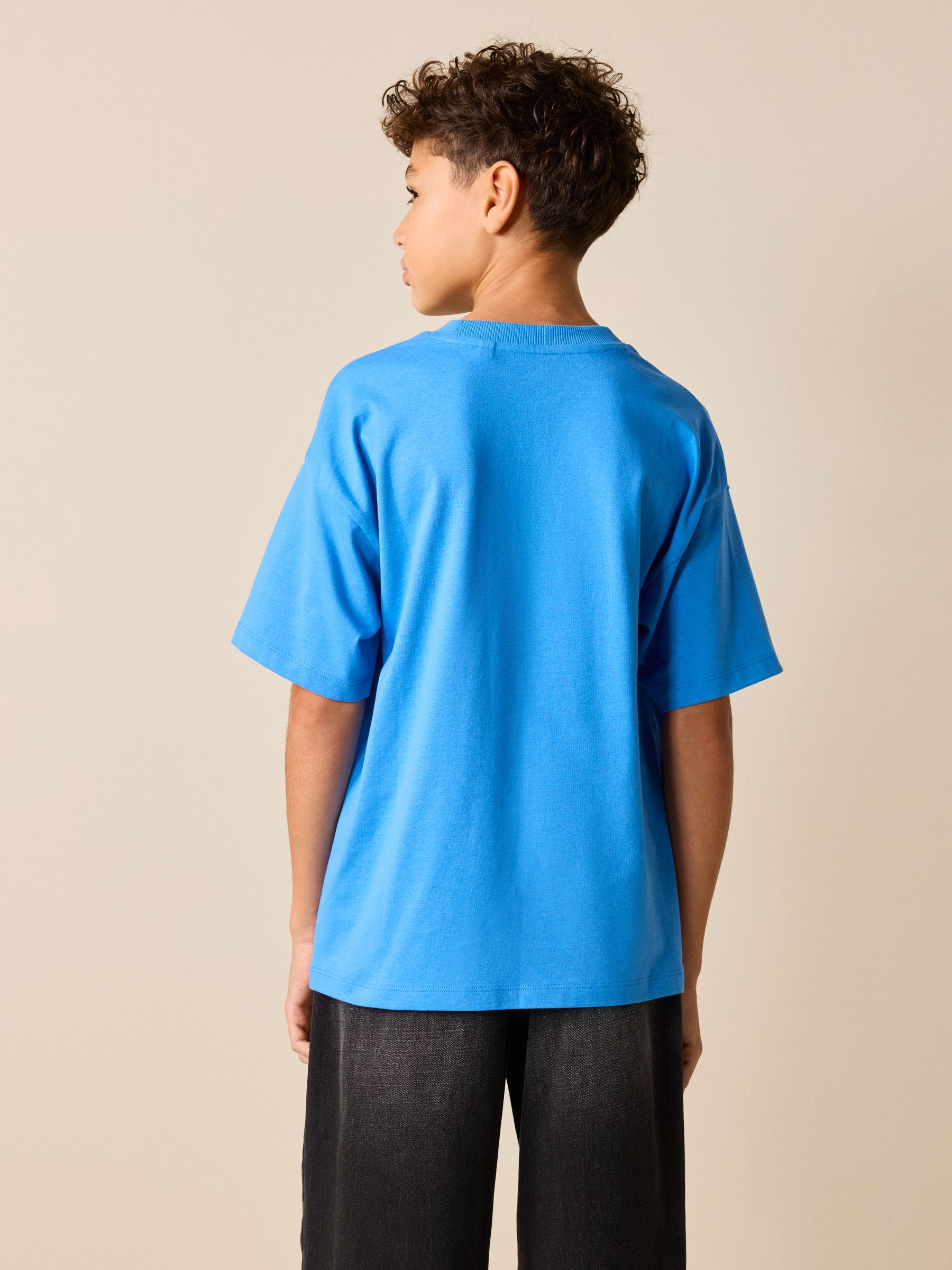 Buy Blue Level Up - Short Sleeve Graphic T-Shirt (3-16yrs) from