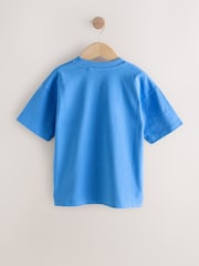 Blue Level Up Relaxed Fit Short Sleeve Graphic T-Shirt (3-16yrs) - Image 5 of 7