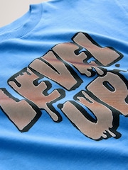 Blue Level Up Relaxed Fit Short Sleeve Graphic T-Shirt (3-16yrs) - Image 6 of 7