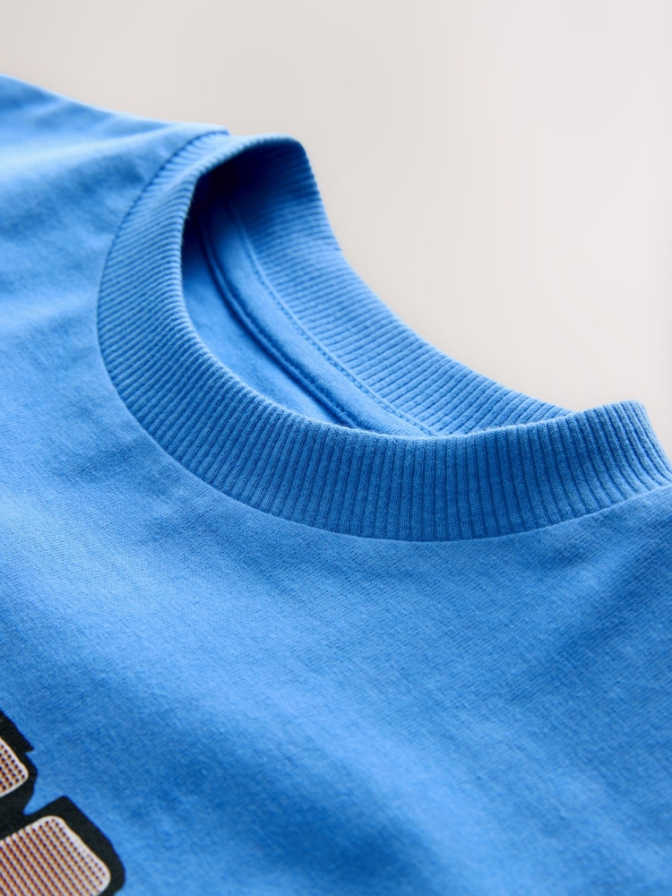 Blue Level Up Relaxed Fit Short Sleeve Graphic T-Shirt (3-16yrs) - Image 7 of 7 Blue Level Up Relaxed Fit Short Sleeve Graphic T-Shirt (3-16yrs) - Image 7 of 7