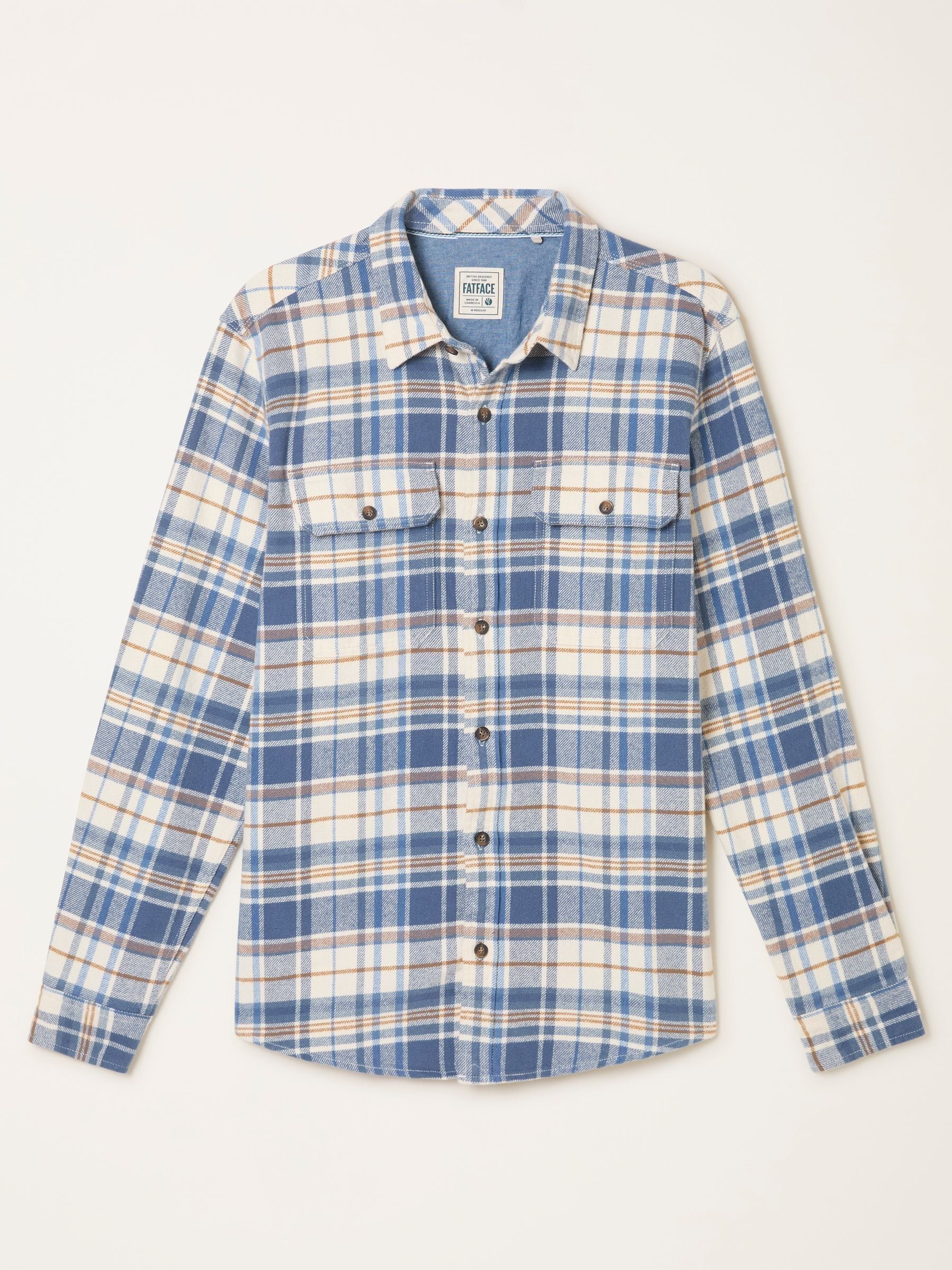 Buy FatFace Alner Blue Denim Long Sleeve Check Shirt from Next USA