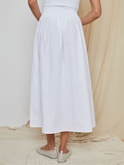 Threadbare White Midi Skirt with Pockets - Image 5 of 5