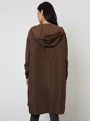 بني - معطف واقٍ من المطر سهل الحزم Threadbare - صورة 4 من 5