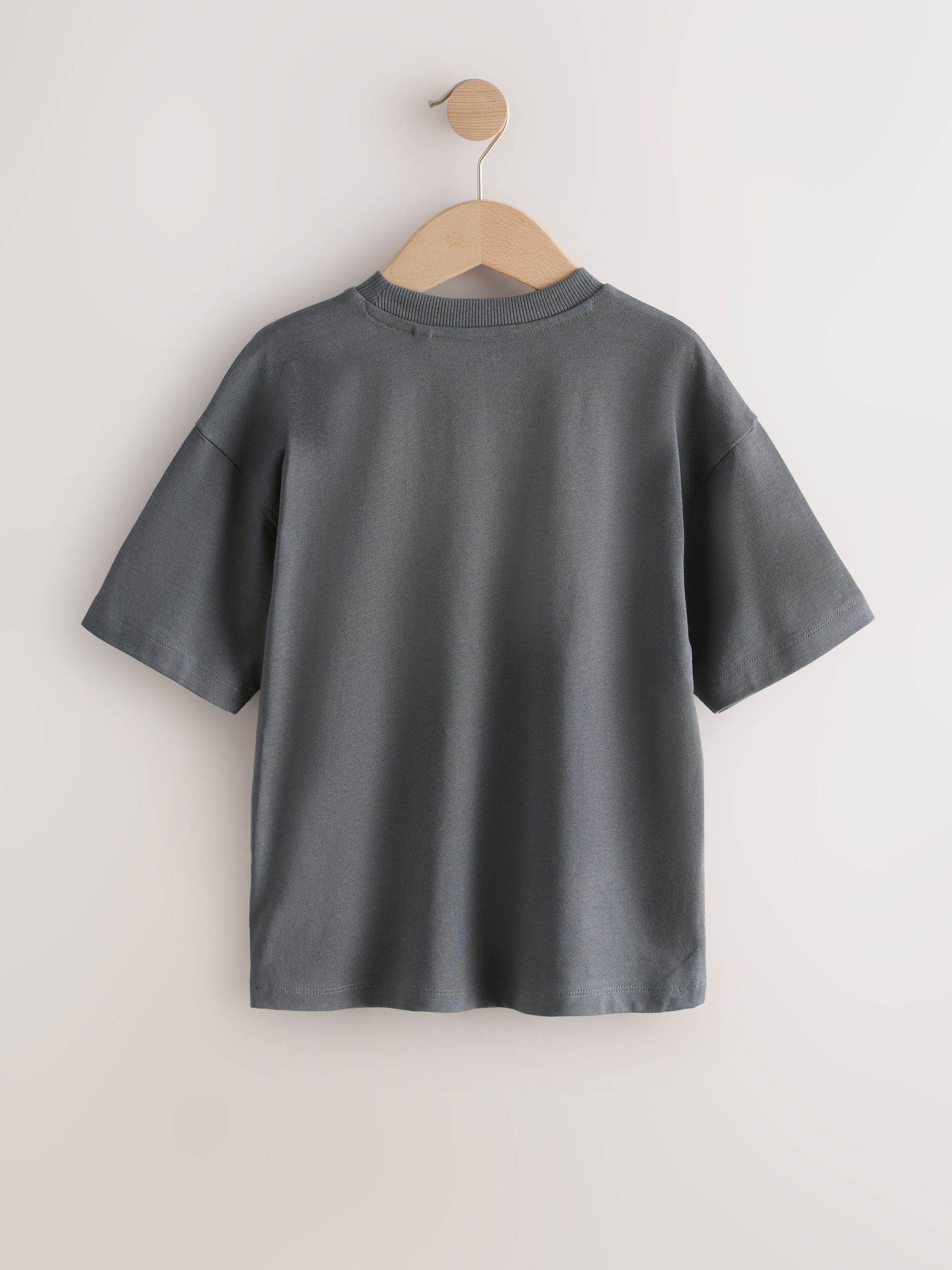 Buy Teal/Grey/Pink Relaxed Fit Graphic Print Short Sleeve T-Shirts