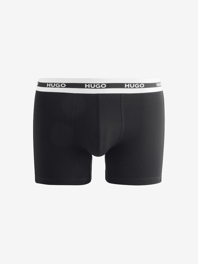 HUGO Black Boxers 3 Pack - Image 4 of 4