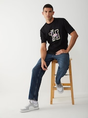 HUGO Black Smile Logo T-Shirt - Image 3 of 4