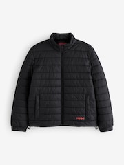 HUGO Black Zip Through Puffer Jacket - Image 1 of 1