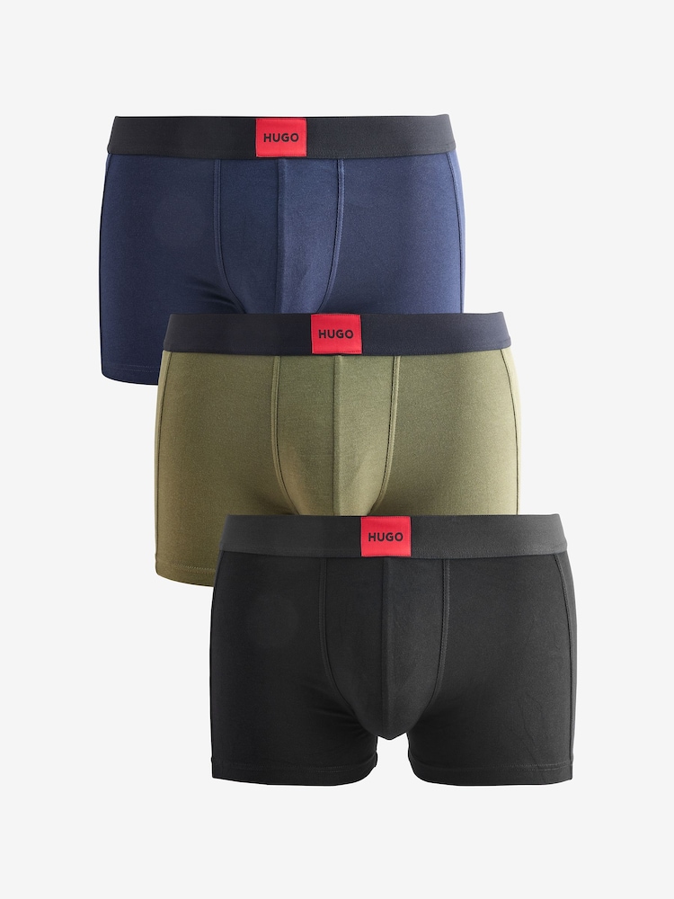 HUGO Black Boxers 3 Pack - Image 1 of 4