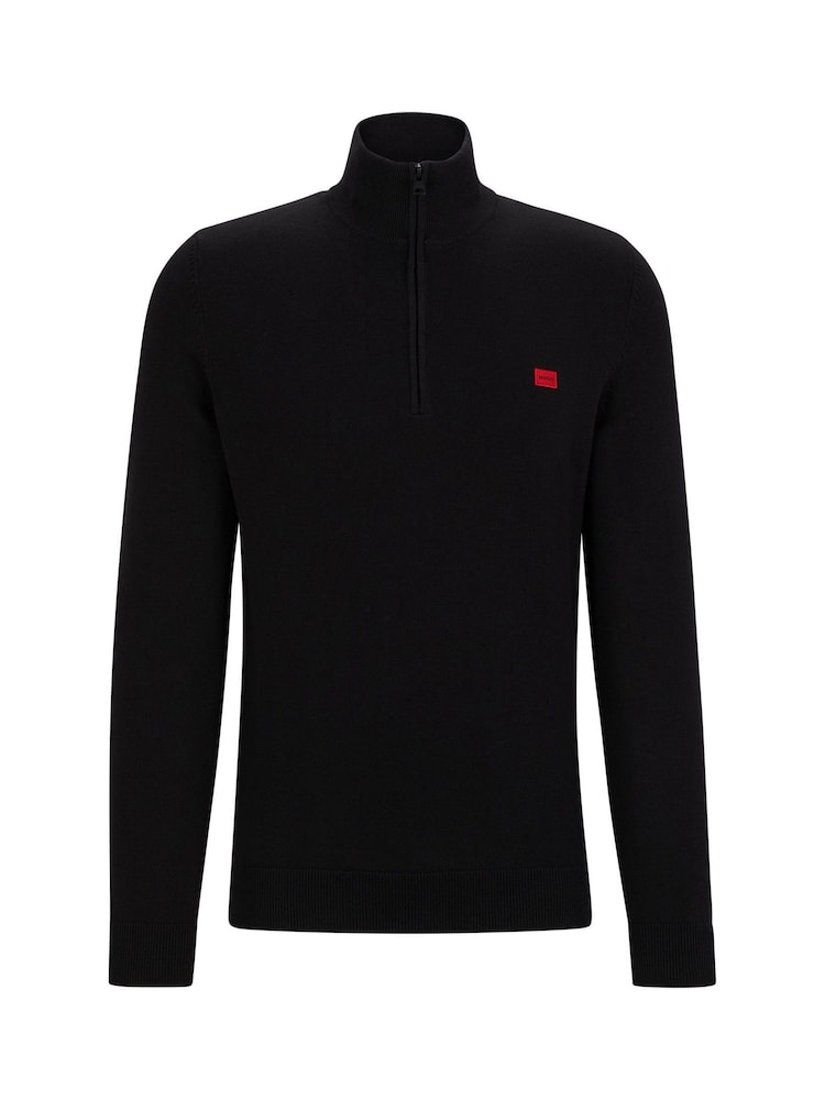 HUGO Black Tipped Polo Shirt - Image 1 of 1