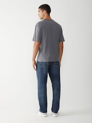 HUGO Grey Graphic Print Logo T-Shirt - Image 2 of 4