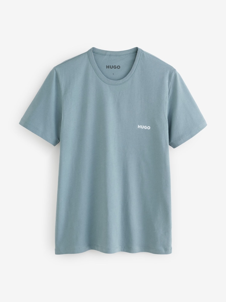 HUGO Grey 3 Pack T-Shirts - Image 2 of 4
