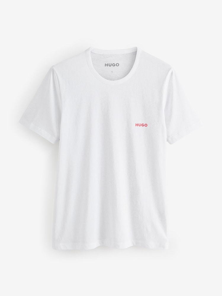 HUGO Grey 3 Pack T-Shirts - Image 4 of 4