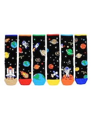 United Odd Socks Black Space Explorer Socks 3 pack - Image 4 of 4