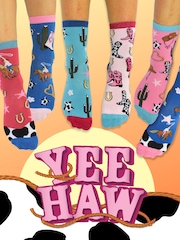 United Odd Socks Pink Yee Haw Socks 3 pack - Image 5 of 5