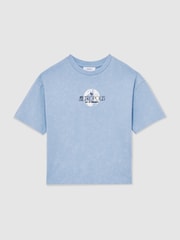 Superman | Reiss Metropolis Logo T-Shirt - Image 2 of 4