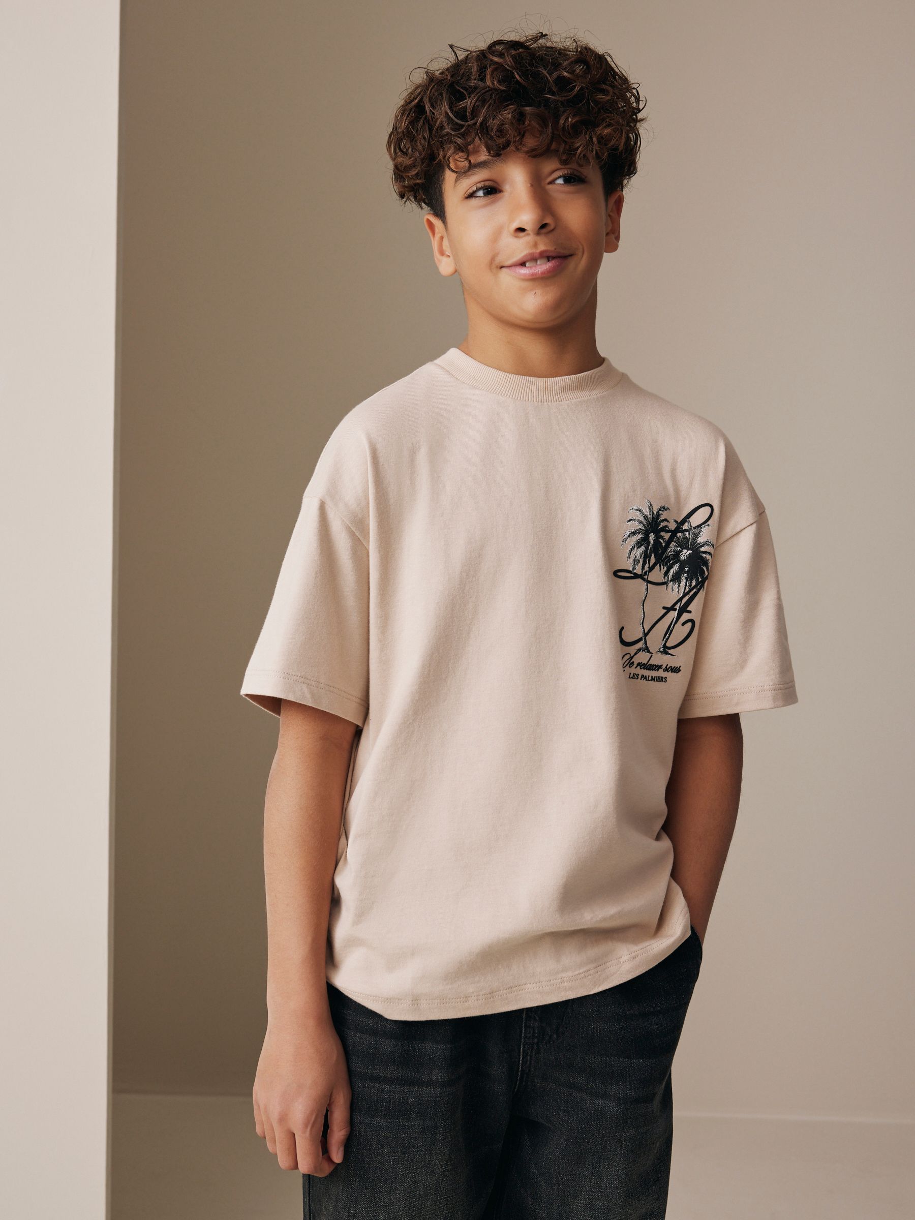 トップス STONE  Buy Stone Palm Back Print Short Sleeve Graphic T-Shirt (3-16yrs