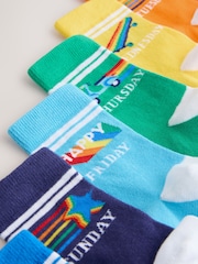 Little Bird by Jools Oliver Bright Rainbow Days Of The Week Socks 7 Pack - 画像 10 / 10