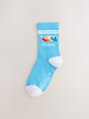 Little Bird by Jools Oliver Bright Rainbow Days Of The Week Socks 7 Pack - 画像 6 / 10