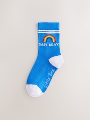 Little Bird by Jools Oliver Bright Rainbow Days Of The Week Socks 7 Pack - 画像 7 / 10