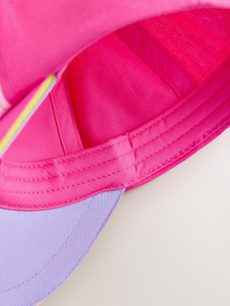 Little Bird Pink Pastel Rainbow  Butterfly Baseball Cap - Image 6 of 6