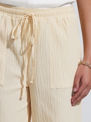 Buttermilk Textured Wide Leg Trousers - Image 5 of 5