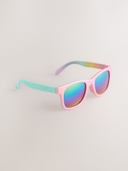 Little Bird by Jools Oliver Pink Metallic Wayfarer Sunglasses - Image 1 of 5