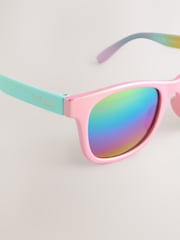Little Bird by Jools Oliver Pink Metallic Wayfarer Sunglasses - Image 3 of 5
