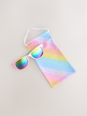 Little Bird by Jools Oliver Pink Metallic Wayfarer Sunglasses - Image 5 of 5