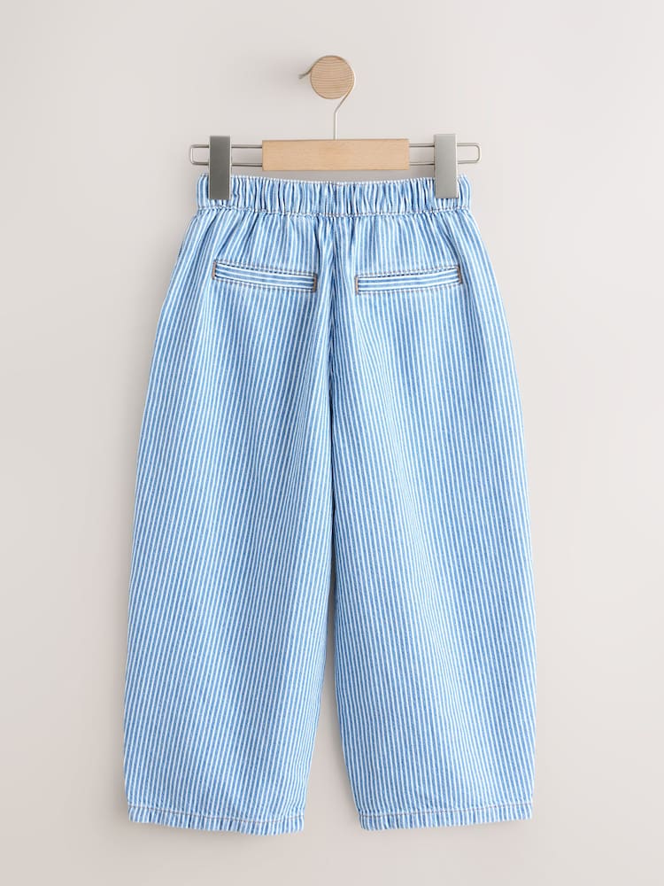 مخطط - جينز بولو برجل واسعة (3-16سنة) - صورة 2 من 4 مخطط - جينز بولو برجل واسعة (3-16سنة) - صورة 2 من 4