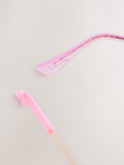 Little Bird by Jools Oliver Pink Pastel Rainbow Flower Avaitor Sunglasses - Image 4 of 4