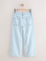 Albastru deschis - Floral larg cu broderie Blugi (3-16yri) - Imaginea 6 din 8