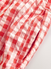 Gingham Pink Embroidered - بنطلون واسع بتصميم سهل الارتداء (3-16 سنة) - Image 5 of 5