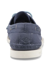 Sperry Blue Authentic 2 Eye Boat Shoes - Image 4 of 4