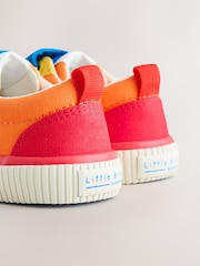Little Bird by Jools Oliver Bright Rainbow Younger Colourblock Skate Trainers - Image 4 of 5