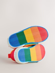 Little Bird by Jools Oliver Bright Rainbow Younger Colourblock Skate Trainers - Image 5 of 5