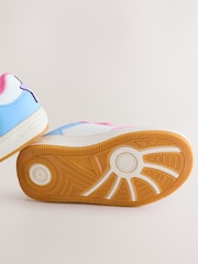 Little Bird by Jools Oliver Pink Pastel Rainbow Star Trainers - Image 5 of 5
