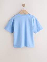 Light Blue Relaxed Fit Short Sleeve T-Shirt (3-16yrs) - Image 2 of 4