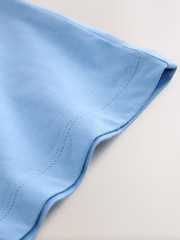 Light Blue Relaxed Fit Short Sleeve T-Shirt (3-16yrs) - Image 4 of 4